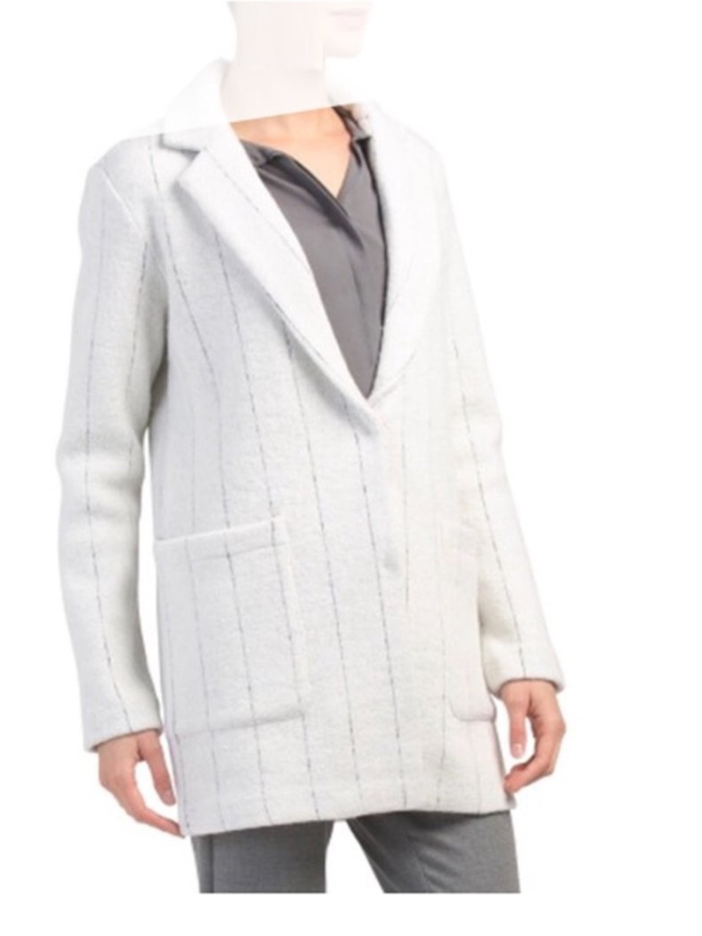 Rachel Zoe Wool Blend Striped Blazer Size Small